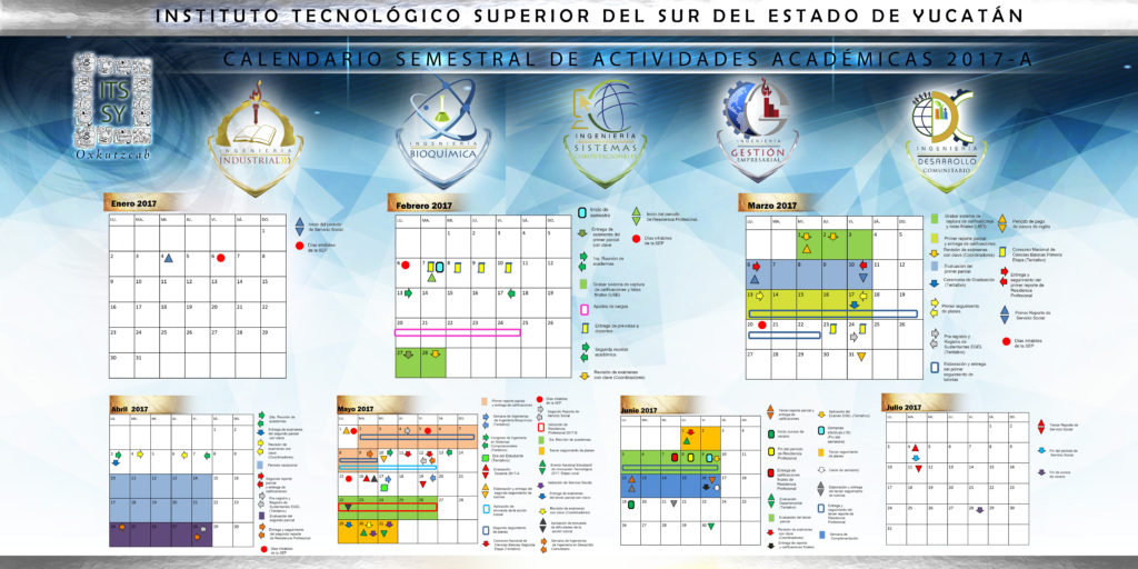 Calendario Académico Escolar – TecNM – CampusSurYucatan