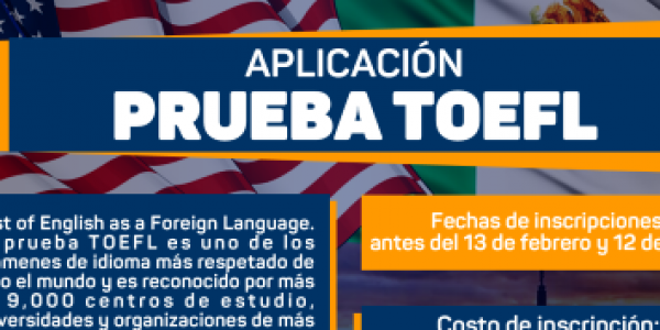 Convocatoria Prueba TOEFL