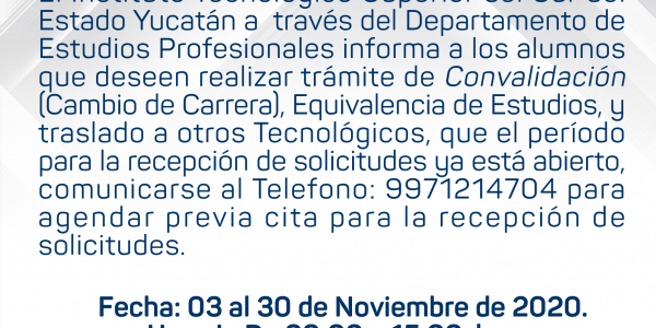 Convocatoria Convalidación