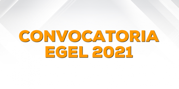 CONVOCATORIA EGEL 2021